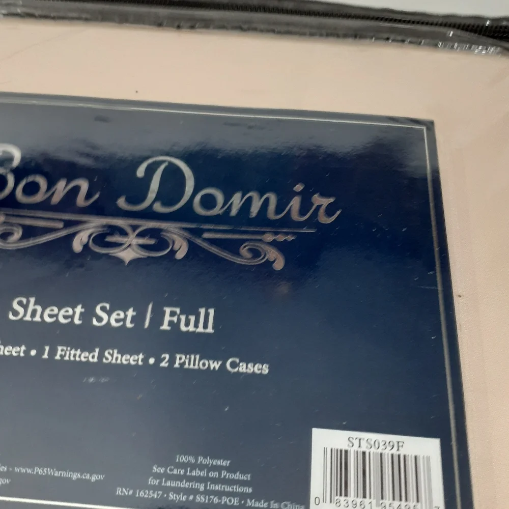 Bon Domir Cream Full Sheet Set